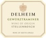 Delheim Wines Gewurztraminer 2013 Front Label