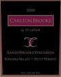 Ty Caton Carlton Brooke Petit Verdot 2009 Front Label