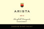 Arista Winery Banfield Vineyard Chardonnay 2013 Front Label