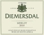 Diemersdal Estate Merlot 2010 Front Label