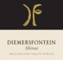 Diemersfontein Wine and Country Estate Shiraz 2009 Front Label