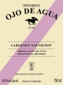 Dieter Meier Ojo De Agua Agrelo Cabernet Sauvignon 2013 Front Label