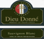 Dieu Donne Vineyards Sauvignon Blanc 2001 Front Label