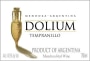 Dolium Winery Tempranillo 2005 Front Label