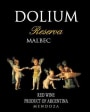 Dolium Winery Reserva Malbec 2010 Front Label