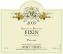 Domain Derey Brothers  Fixin Vieilles Vignes 2009 Front Label