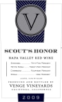 Venge Vineyards Scout's Honor Proprietary Red 2009 Front Label