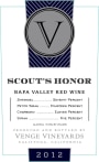 Venge Vineyards Scout's Honor Proprietary Red 2012 Front Label