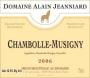 Domaine Alain Jeanniard Chambolle-Musigny 2006 Front Label