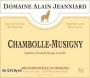 Domaine Alain Jeanniard Chambolle-Musigny 2010 Front Label