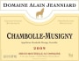 Domaine Alain Jeanniard Chambolle-Musigny 2009 Front Label