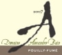 Domaine Alexandre Bain Pouilly-Fume 2007 Front Label