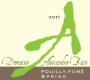 Domaine Alexandre Bain Pouilly-Fume Spring 2011 Front Label