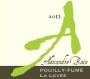 Domaine Alexandre Bain Pouilly-Fume La Levee 2013 Front Label