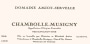 Domaine Amiot-Servelle  Chambolle-Musigny 2011 Front Label