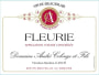 Domaine Andre Colonge et Fils Fleurie 2012 Front Label