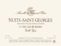 Domaine Armelle et Bernard Rion Nuits-Saint-Georges Les Murgers  Vieille Vigne Premier Cru 2015 Front Label
