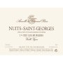 Domaine Armelle et Bernard Rion Nuits-Saint-Georges Les Murgers  Vieille Vigne Premier Cru 2013 Front Label