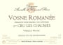 Domaine Armelle et Bernard Rion Vosne Romanee Les Chaumes Vieilles Vignes Premier Cru 2014 Front Label