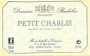Domaine Bachelier Petit Chablis 2015 Front Label