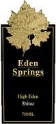 Eden Springs Shiraz 1999 Front Label