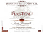 Domaine Beau Mistral Rasteau Cuvee Florianaelle 2012 Front Label