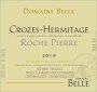Domaine Belle Crozes-Hermitage Roche Pierre 2010 Front Label