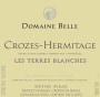 Domaine Belle Crozes-Hermitage Les Terres Blanches Blanc 2013 Front Label