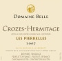 Domaine Belle Crozes-Hermitage Les Pierrelles 2007 Front Label
