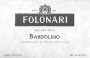 Folonari Bardonlino 1999 Front Label