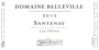 Domaine Belleville Santenay Les Hates, 2013 Front Label