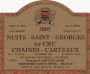 Domaine Bernard Serveau Nuits-Saint-Georges Chaines Carteaux Premier Cru 2005 Front Label