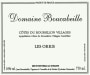 Domaine Boucabeille Cotes du Roussillon Villages Les Orris 2015 Front Label
