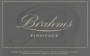 Domaine Brahms Pinotage 2008 Front Label