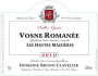 Domaine Bruno Clavelier  Vosne-Romanee Les Hautes Maizieres Vieilles Vignes 2010 Front Label