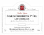 Domaine Bruno Clavelier Gevrey-Chambertin Les Corbeaux Premier Cru 2010 Front Label
