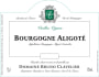 Domaine Bruno Clavelier Bourgogne Aligote Vieilles Vignes 2012 Front Label