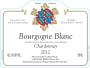 Domaine Bzikot Bourgogne Blanc 2012 Front Label