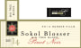 Sokol Blosser Big Tree Block Pinot Noir 2014 Front Label