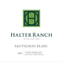 Halter Ranch Sauvignon Blanc 2009 Front Label