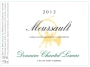 Dom. Chantal Lescure Meursault 2012 Front Label