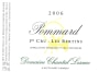 Dom. Chantal Lescure Pommard Les Bertins Premier  CRU 2006 Front Label