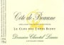 Dom. Chantal Lescure Cote de Beaune Le Clos des Topes de Bizot Rouge 2006 Front Label