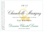 Dom. Chantal Lescure Chambolle-Musigny Les Mombie 2012 Front Label