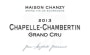 Maison Chanzy Chapelle-Chambertin Grand Cru 2013 Front Label