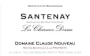 Domaine Claude Nouveau Santenay Les Charmes Dessus 2012 Front Label