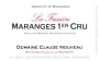 Domaine Claude Nouveau Maranges La Fussiere Premier CRU 2014 Front Label