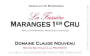 Domaine Claude Nouveau Maranges La Fussiere Premier CRU 2012 Front Label