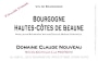 Domaine Claude Nouveau Hautes Cotes de Beaune Vieilles Vignes Rouge 2013 Front Label