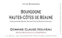 Domaine Claude Nouveau Hautes Cotes de Beaune Blanc 2014 Front Label